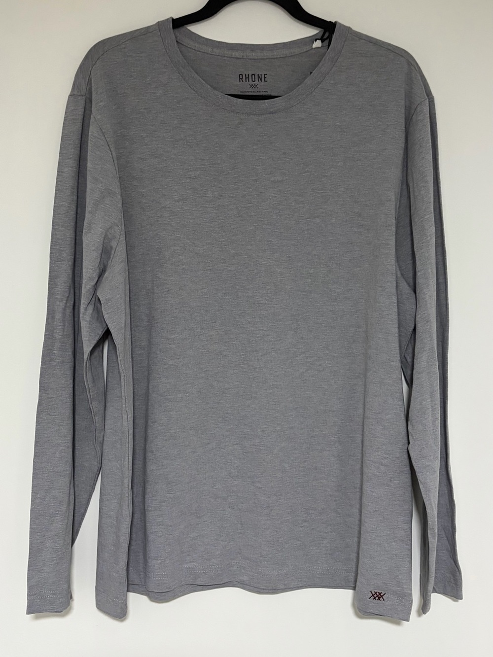 Rhône Men’s Gray Element Long Sleeve Tee Shirt Size XL NWT